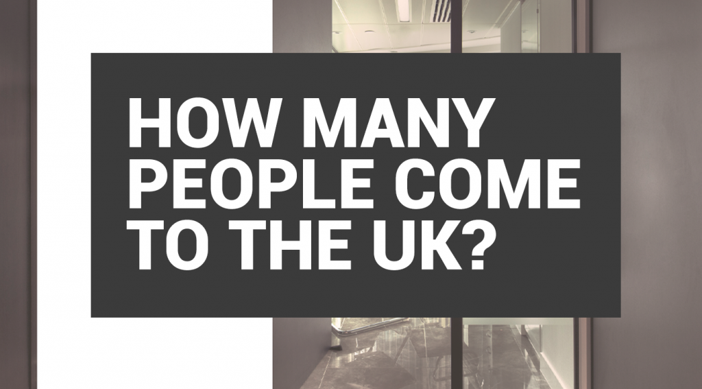 How many people come to the UK?