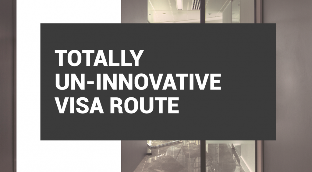 Totally Un-innovative Visa Route